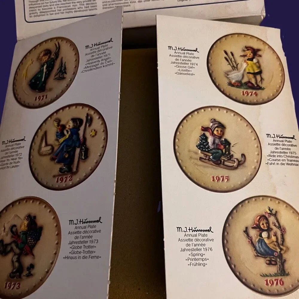 Vintage Collector Plate MJ Hummel Goebel 1980 10th Annual Includes Original Box